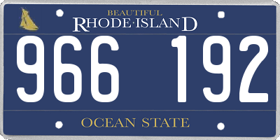 RI license plate 966192