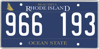 RI license plate 966193