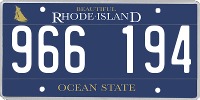RI license plate 966194