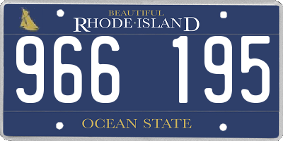 RI license plate 966195