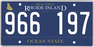 RI license plate 966197