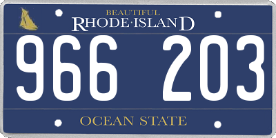 RI license plate 966203