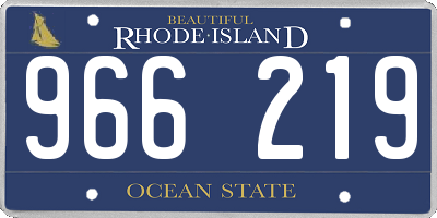 RI license plate 966219