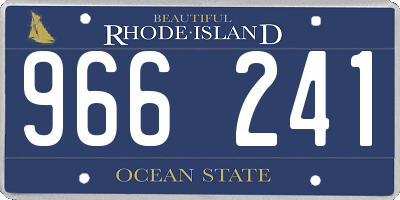 RI license plate 966241