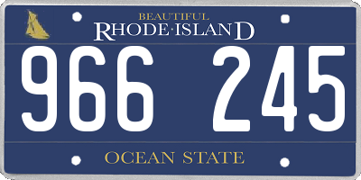 RI license plate 966245