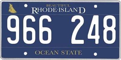 RI license plate 966248