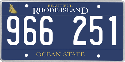RI license plate 966251