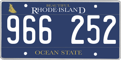 RI license plate 966252