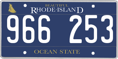RI license plate 966253