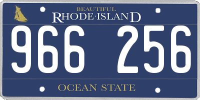 RI license plate 966256