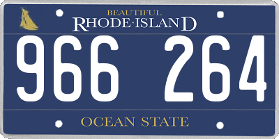 RI license plate 966264