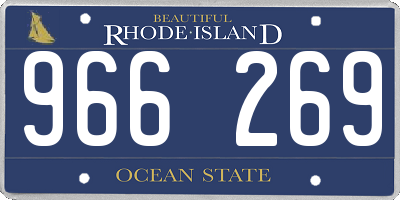RI license plate 966269