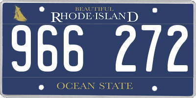 RI license plate 966272