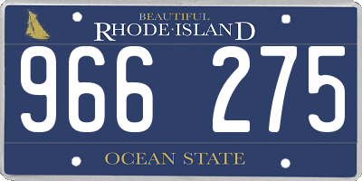 RI license plate 966275
