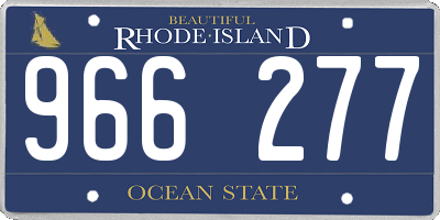 RI license plate 966277