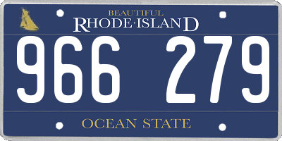 RI license plate 966279