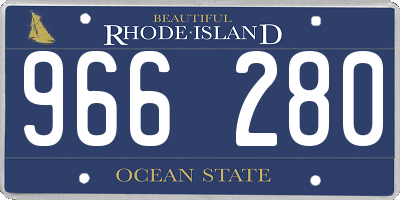 RI license plate 966280