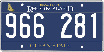 RI license plate 966281