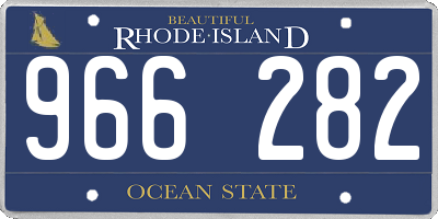 RI license plate 966282