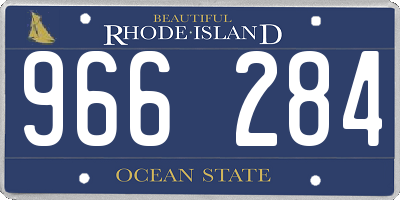 RI license plate 966284