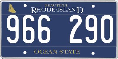 RI license plate 966290