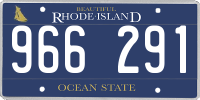 RI license plate 966291