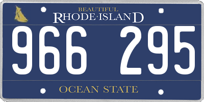RI license plate 966295