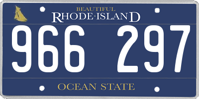 RI license plate 966297