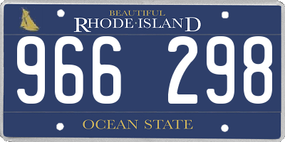 RI license plate 966298