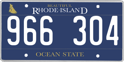 RI license plate 966304