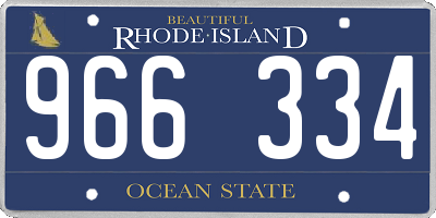 RI license plate 966334