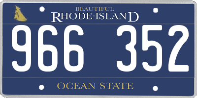RI license plate 966352