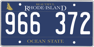 RI license plate 966372