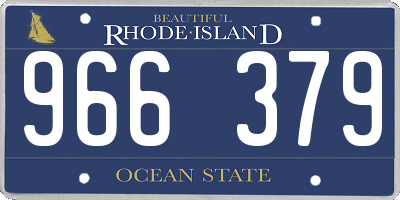 RI license plate 966379
