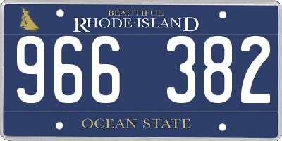 RI license plate 966382