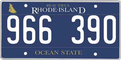 RI license plate 966390