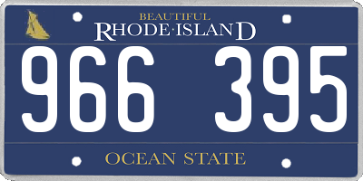 RI license plate 966395