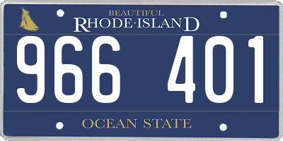 RI license plate 966401