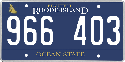 RI license plate 966403