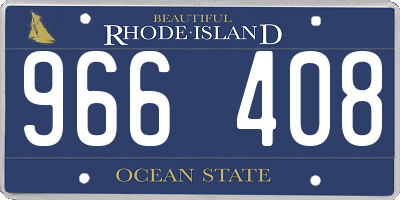 RI license plate 966408