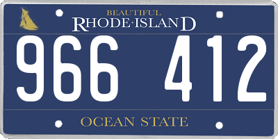 RI license plate 966412