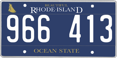 RI license plate 966413
