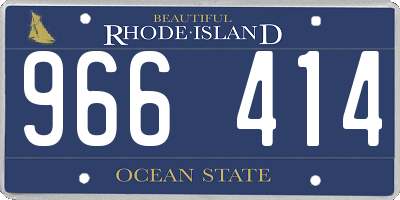 RI license plate 966414