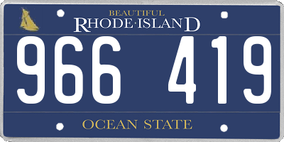 RI license plate 966419