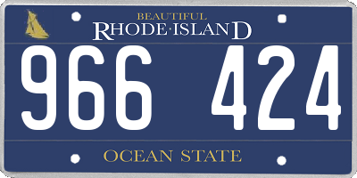 RI license plate 966424