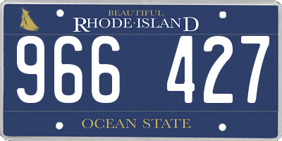 RI license plate 966427