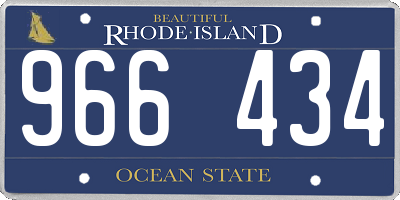 RI license plate 966434