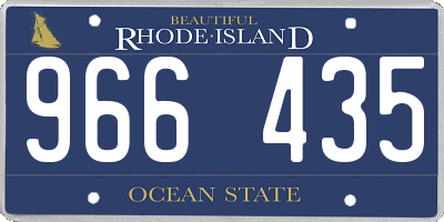 RI license plate 966435