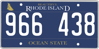 RI license plate 966438