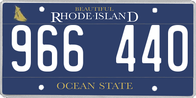 RI license plate 966440